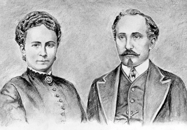 Adán y Sophie Opel 1868