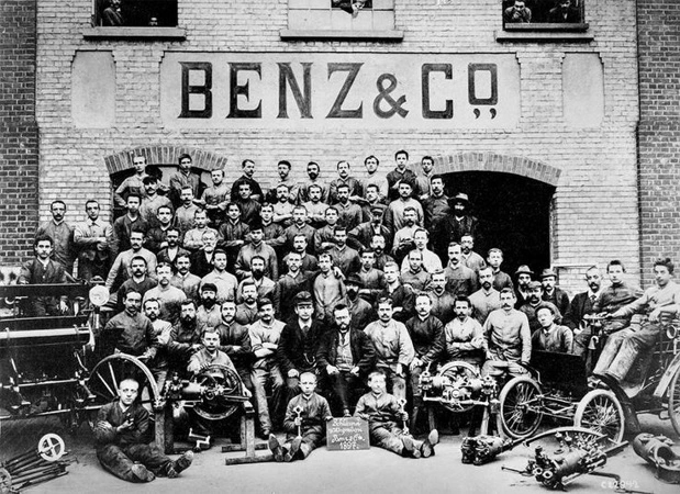 Trabajadores de Benz & Cie 1886