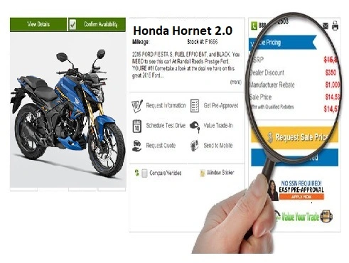 Investigación de precios de motocicletas en Internet