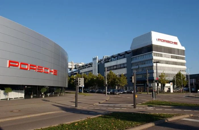 Sede de Porsche en Zuffenhausen, cerca de Stuttgart en Alemania